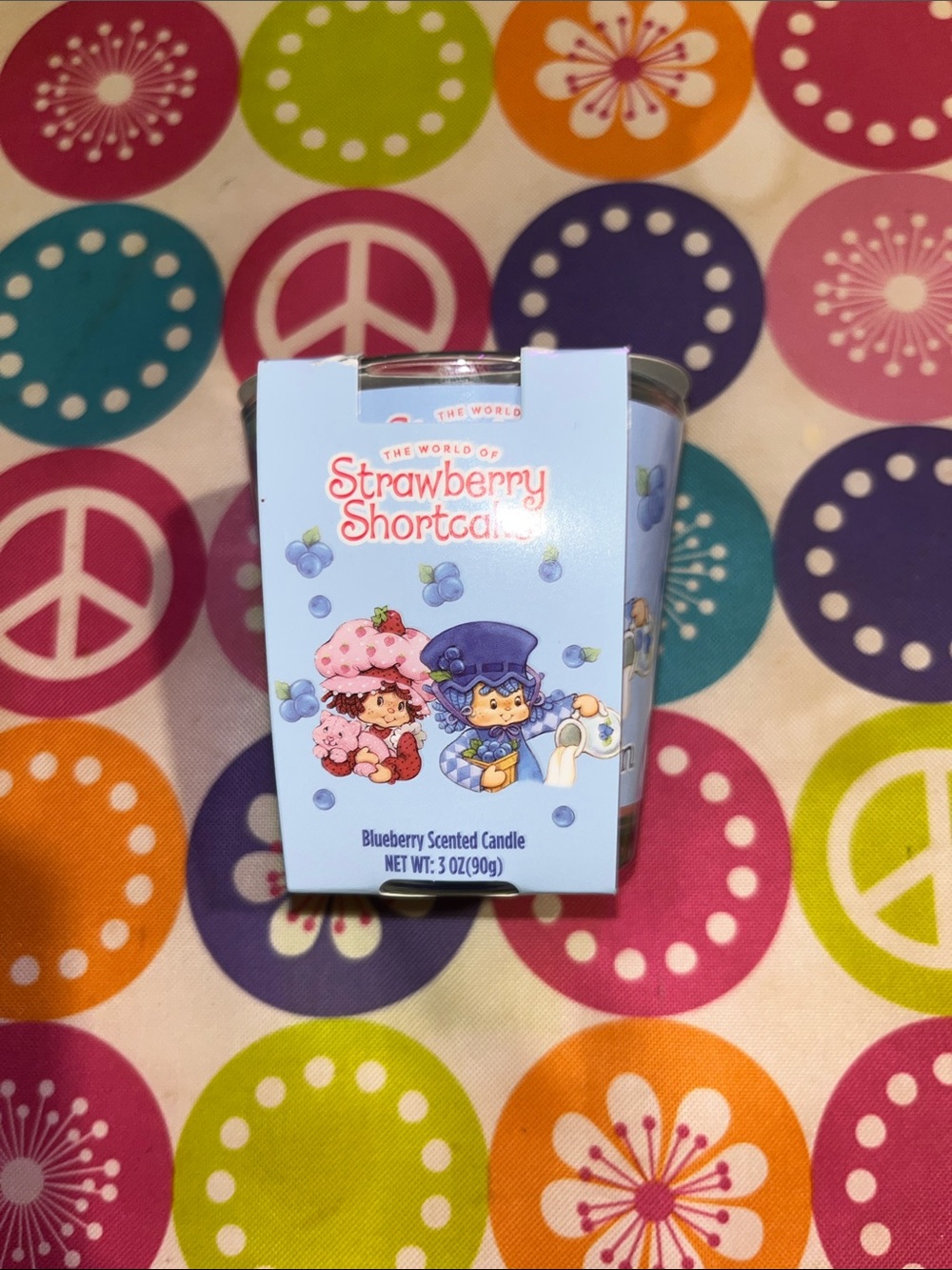 Strawberry Shortcake Blueberry Scented Candle - Blue
